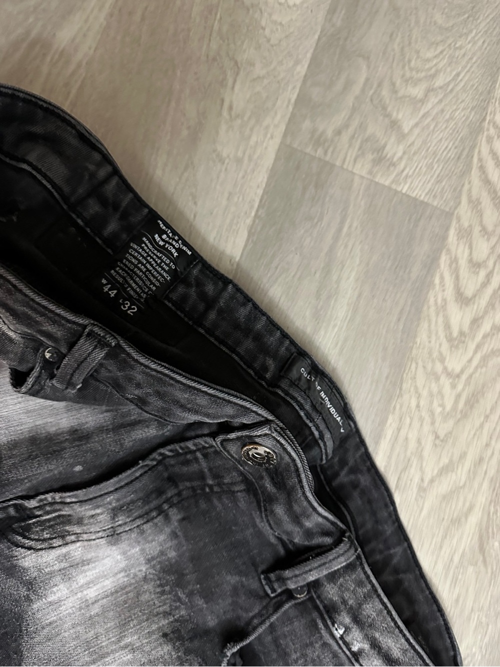 Cult of Individuality Distressed Jeans Slim Streetwear Grunge Skater Emo School - Picture 4 of 11